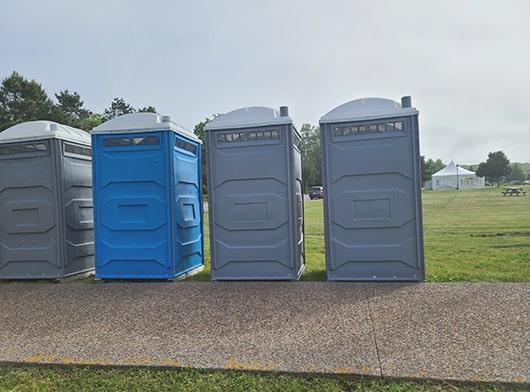 our crew frequently cleans and maintains the event restrooms during the period of your event to ensure they're always in pristine condition